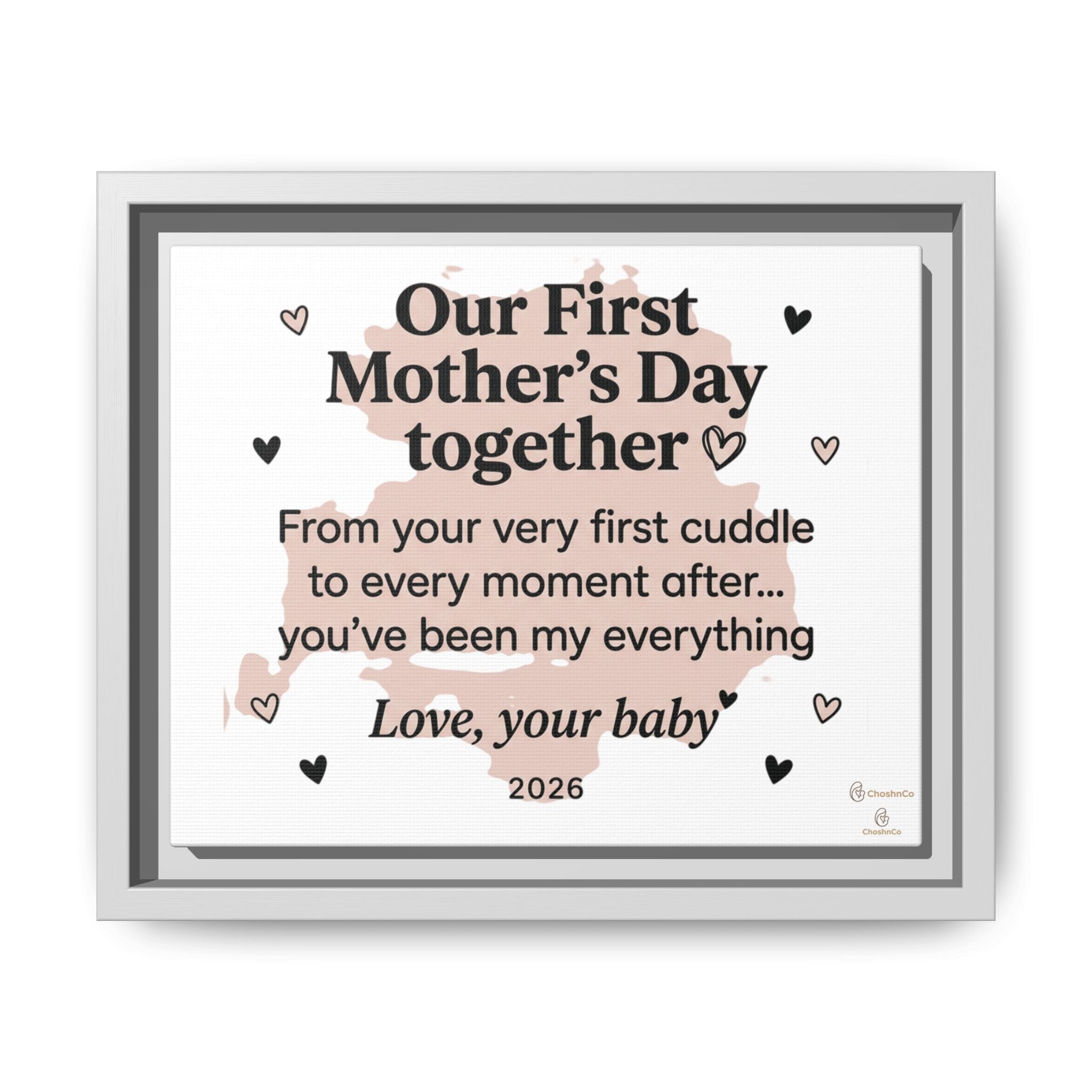 First Mother’s Day Canvas, Framed (Multi-color)