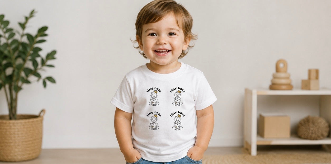 “Tiny Boss” Toddler Tee
