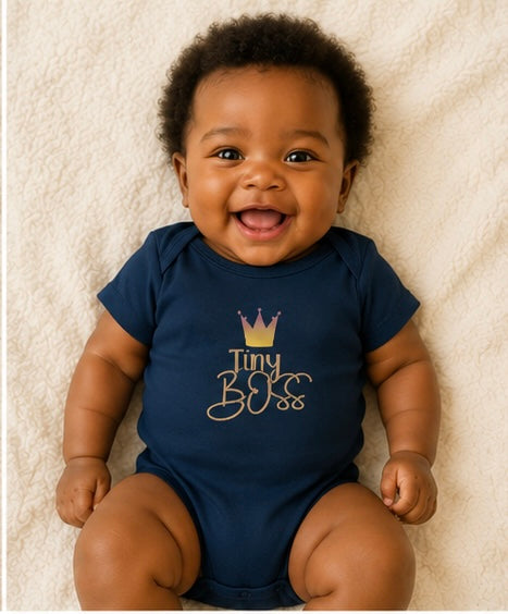 “Tiny Boss” Infant Onesie