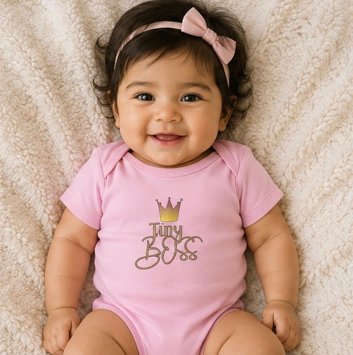 “Tiny Boss” Infant Onesie
