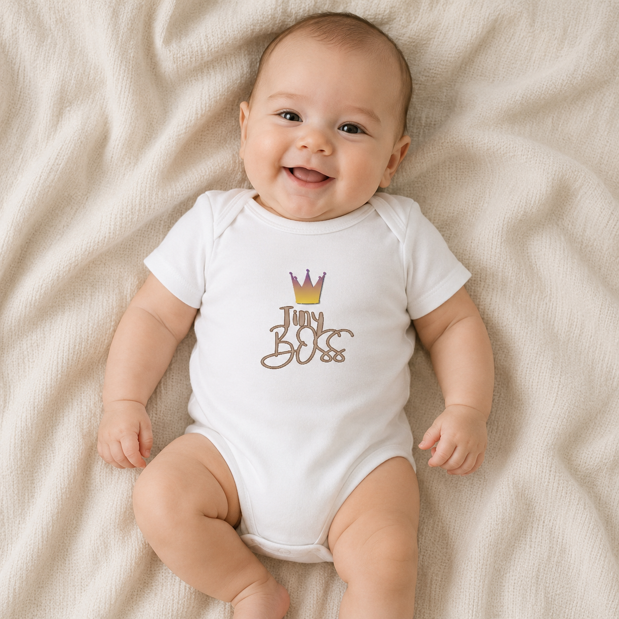 “Tiny Boss” Infant Onesie