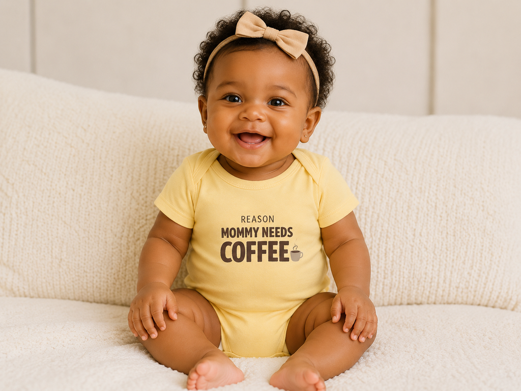 “Running on Coffee & Chaos” Infant Onesie